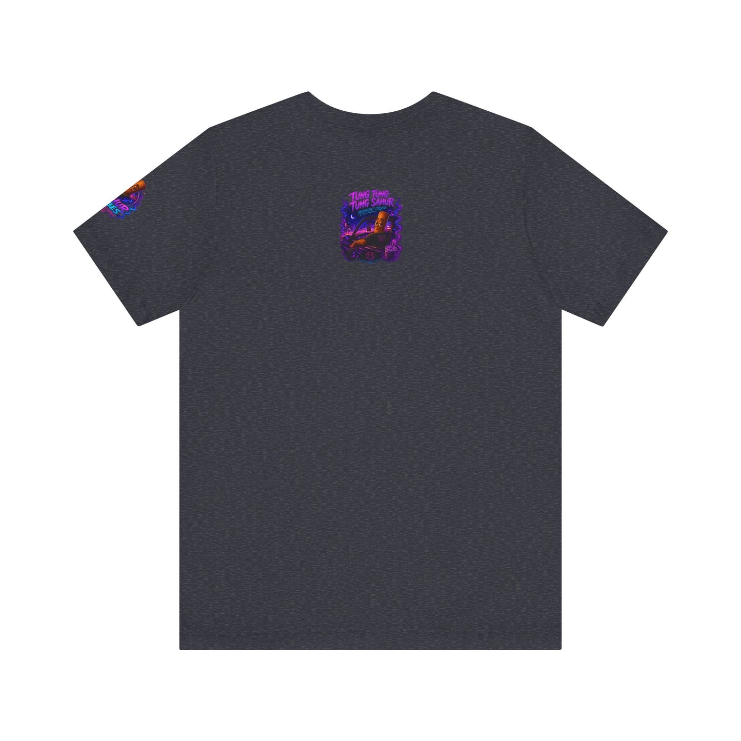 Tung Tung Tung Sahur Who Ride Like Us T-Shirt — Night Cruise Vaporwave Graphic Tee