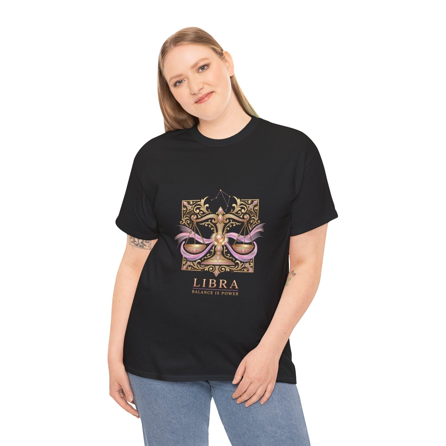 Libra Scales T‑Shirt — Zodiac Balance Is Power Tee