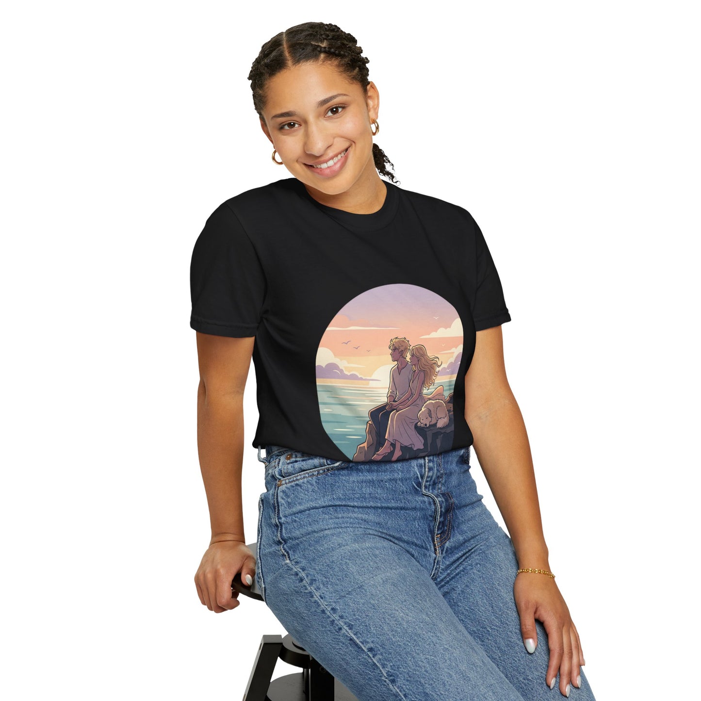 Ocean Sunset Graphic T-Shirt — "The Ocean Already Knows"