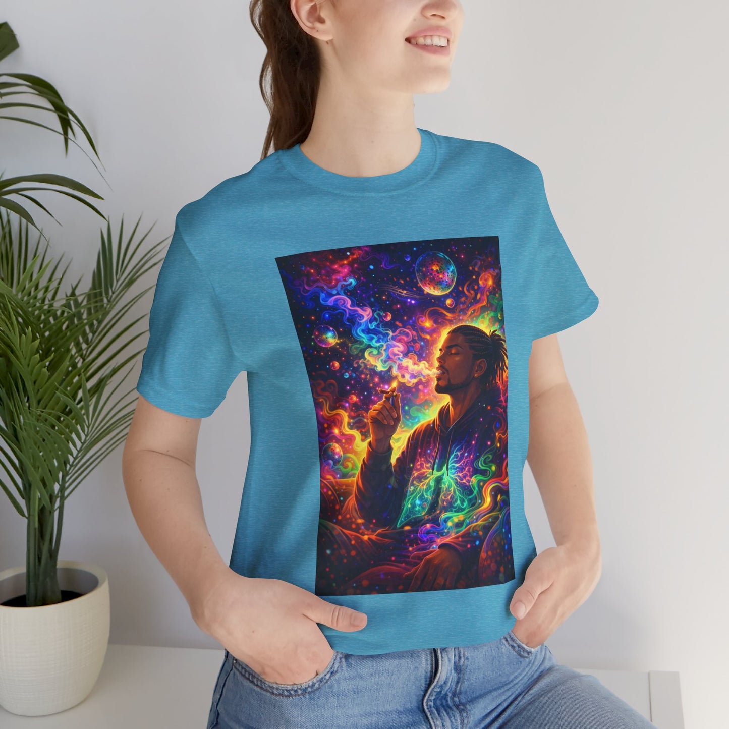 Psychedelic Session T-Shirt — Cosmic Portrait Graphic Tee