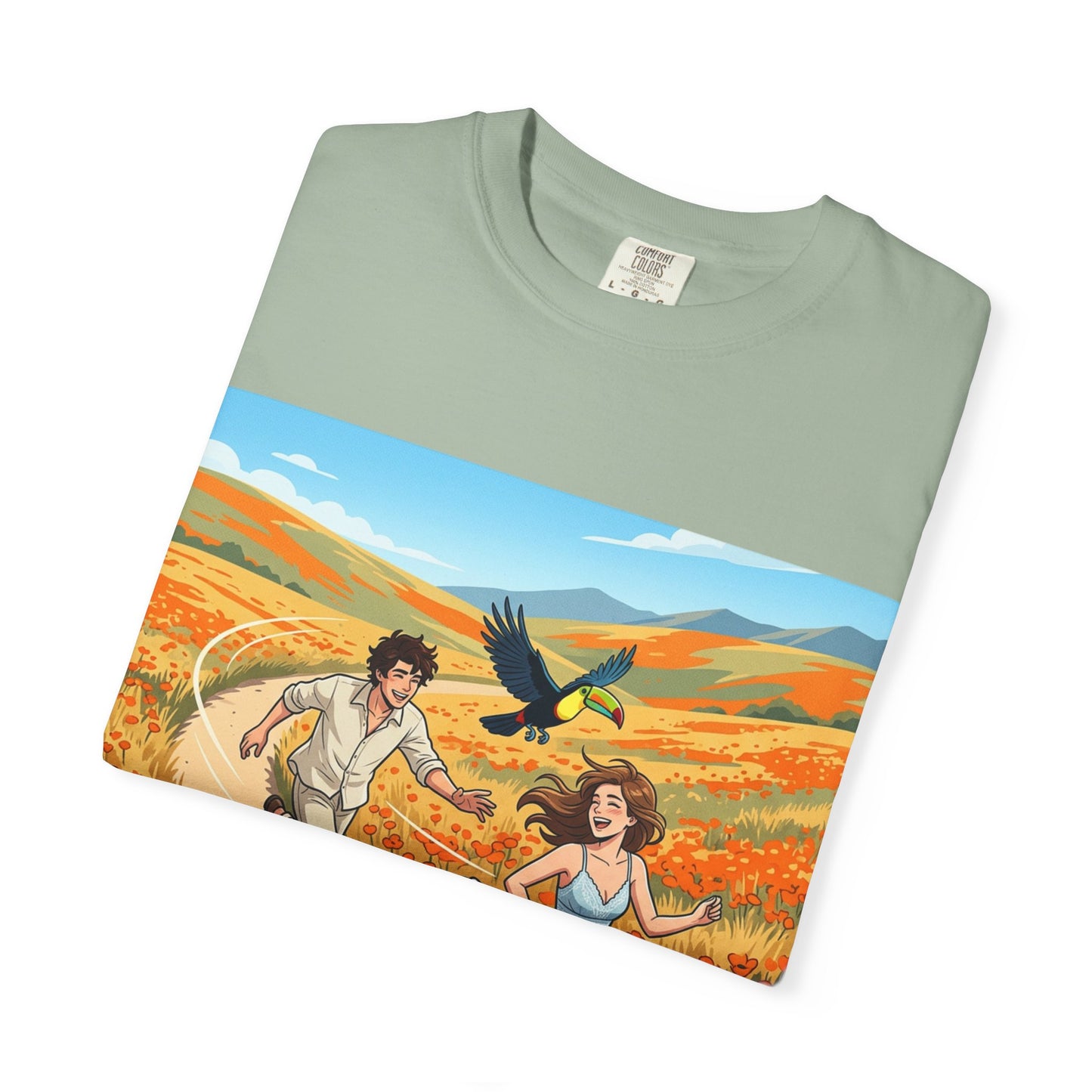 Spring of Us T-Shirt — Romantic Field Illustration Tee