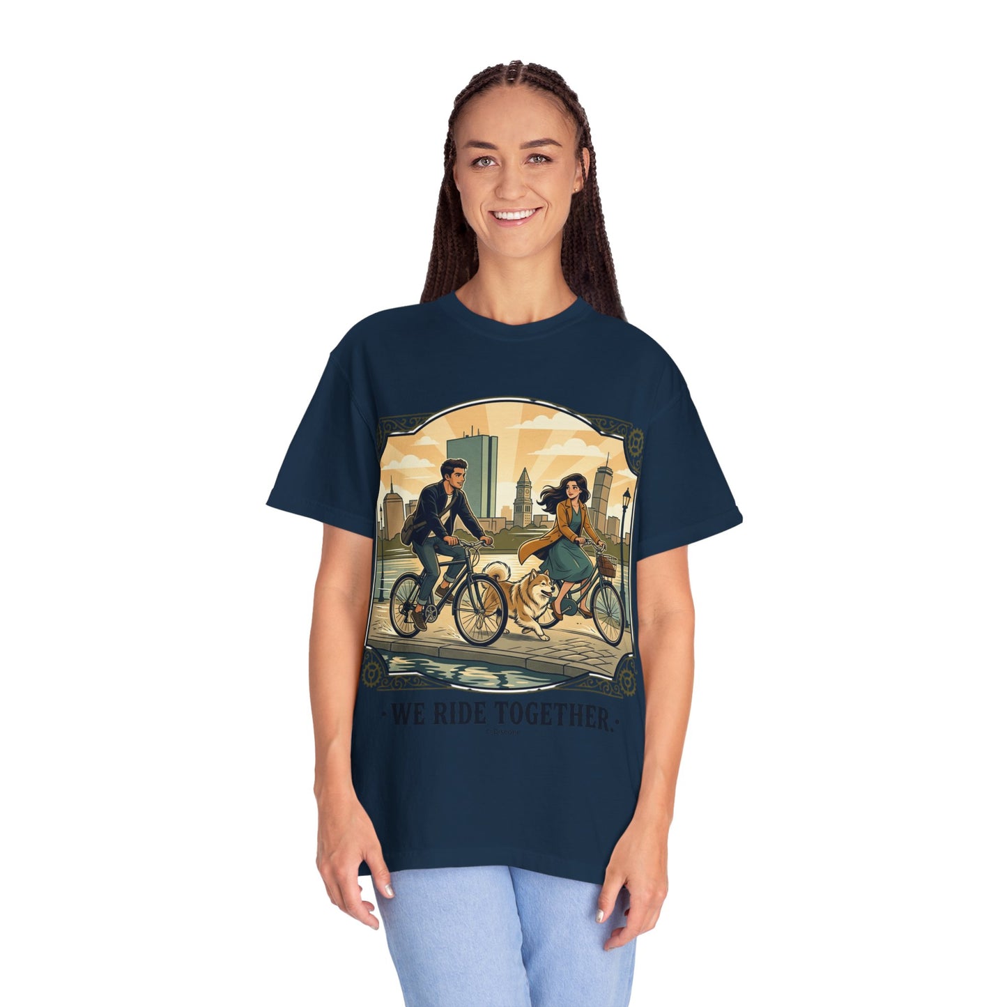 We Ride Together Bicycle Couple T-Shirt