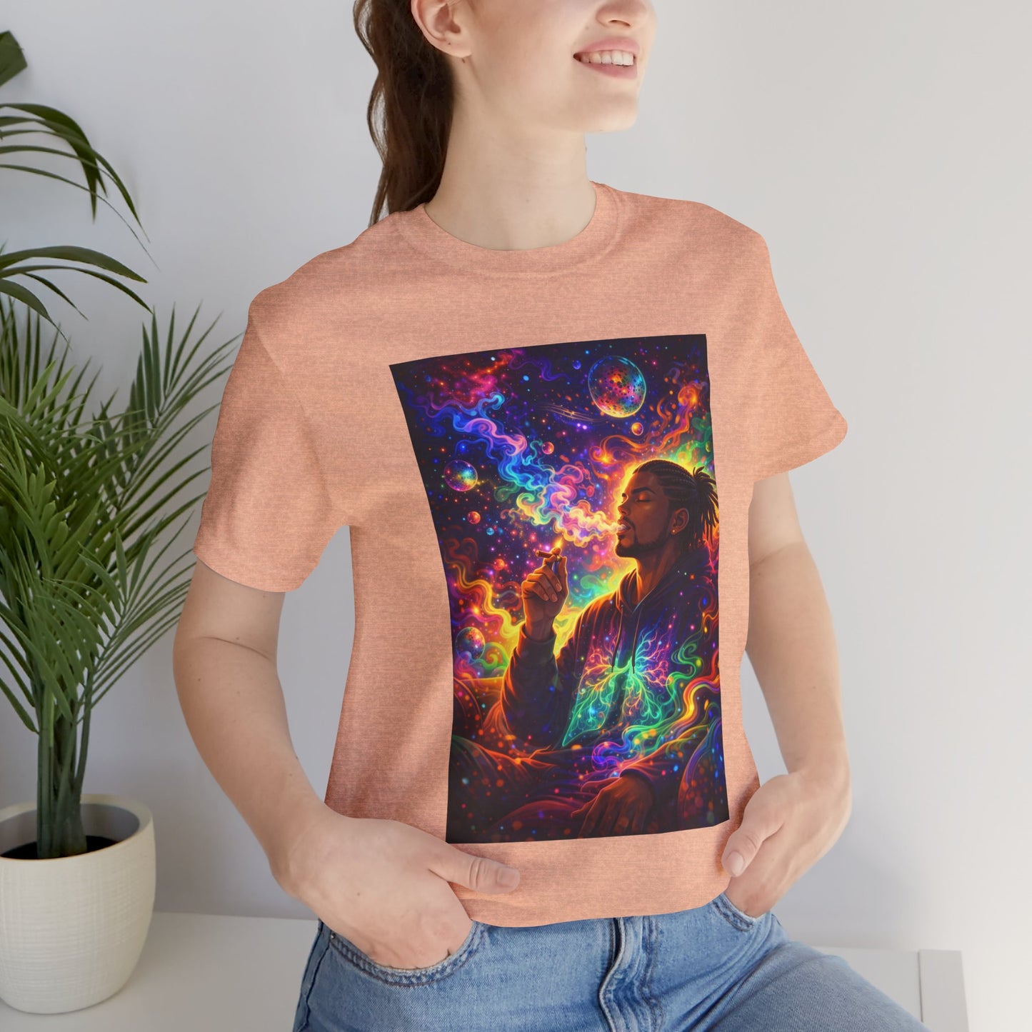 Psychedelic Session T-Shirt — Cosmic Portrait Graphic Tee