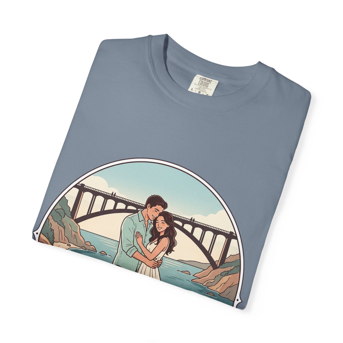 T-Shirt — Romantic Coastal Couples Tee “Some Moments Are Forever” with Dogs
