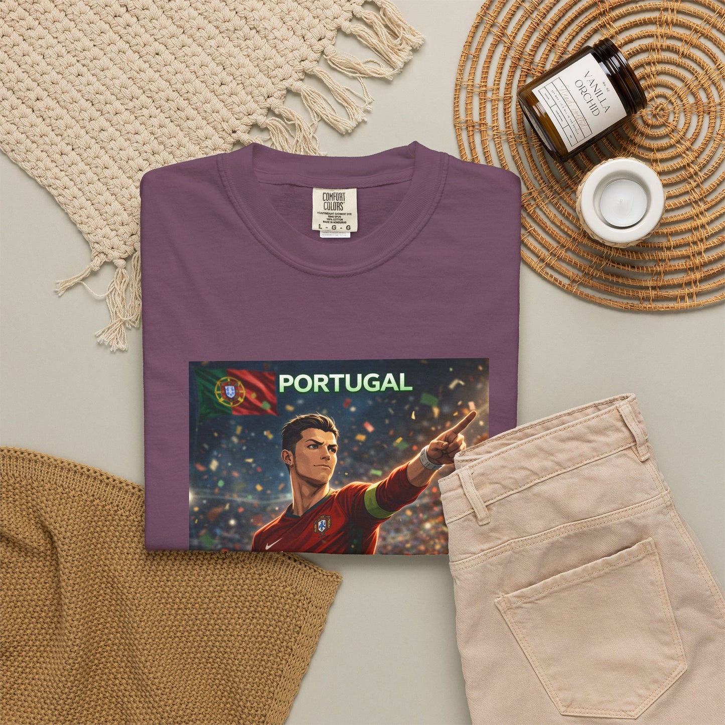 Portugal Soccer Poster T-Shirt — Cristiano Ronaldo Tribute Tee
