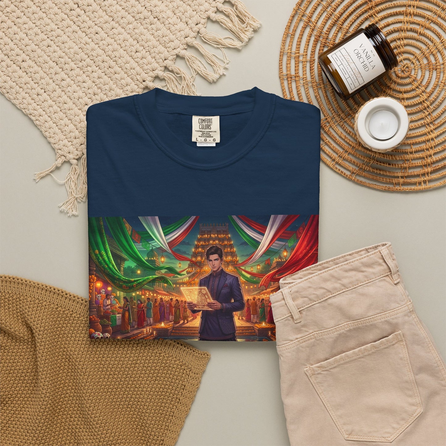 Mexican Festival Night T-Shirt — Cinematic Streets Graphic Tee