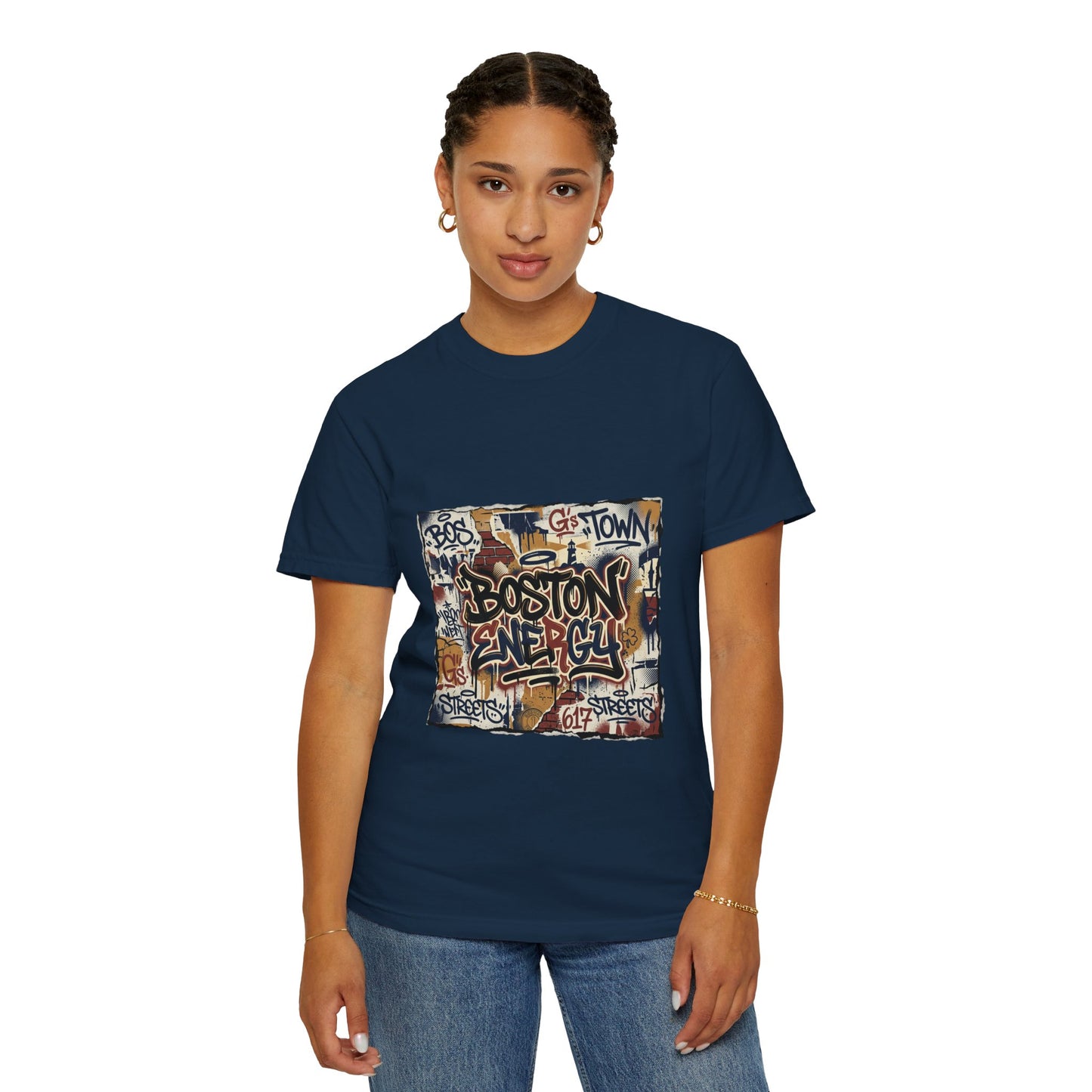 Boston Graffiti Tee — Urban Street Art T‑Shirt