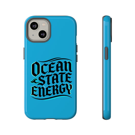 Ocean State Energy Phone Case — Tough Protective iPhone Cover with Nautical Script