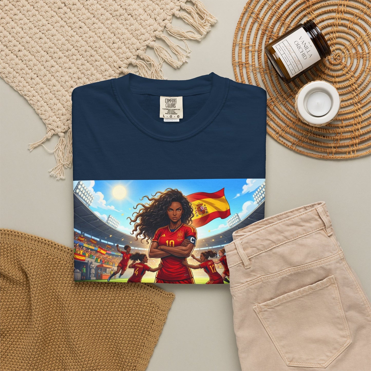 Spain – Female Soccer Champion - Stadium Graphic T-Shirt