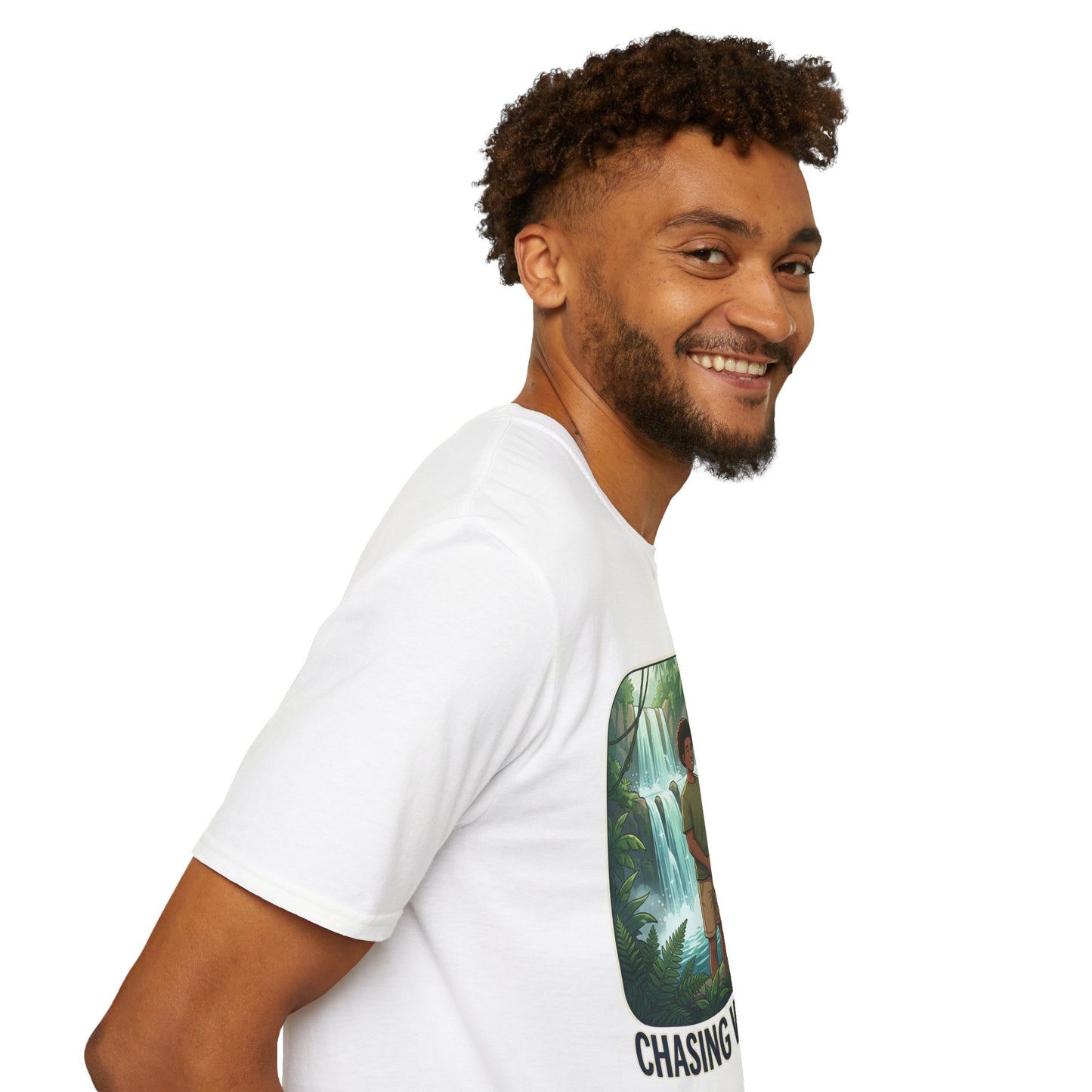 Chasing Waterfalls T-Shirt — Couple Adventure Graphic Tee