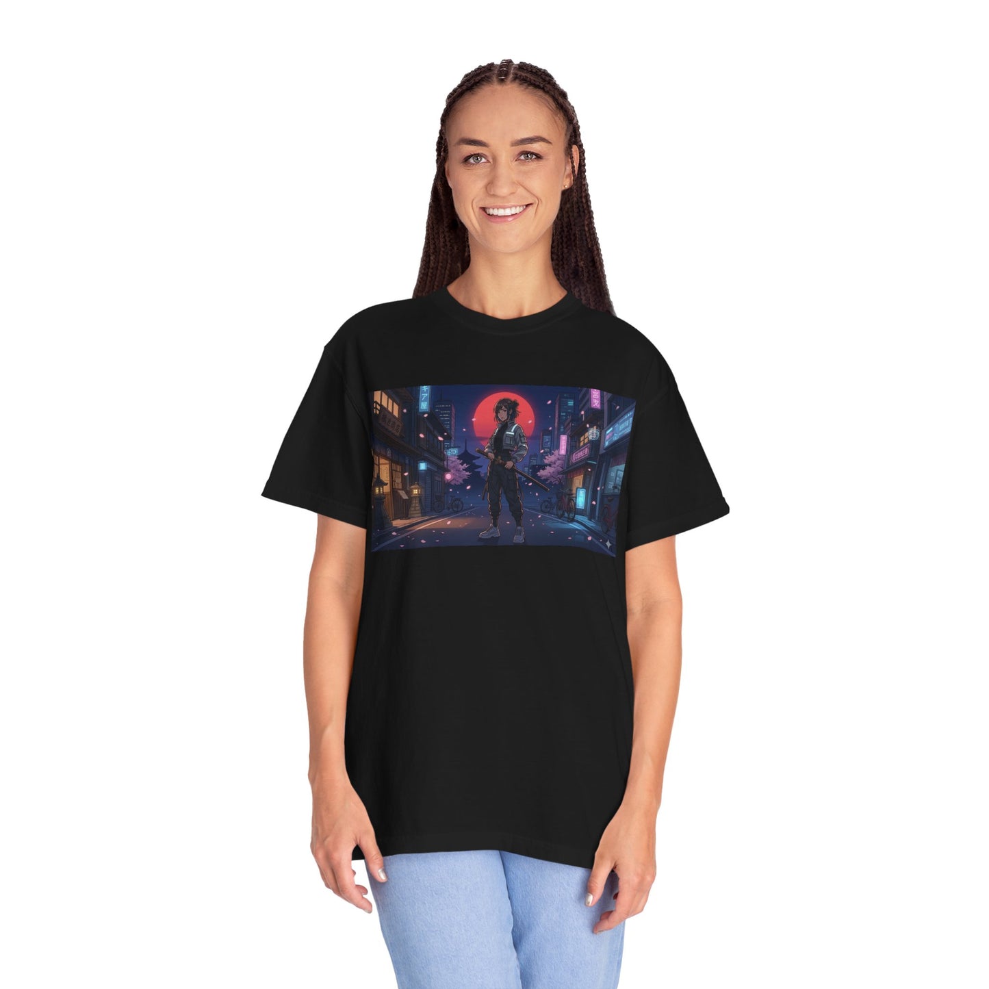 Japan — Samurai City Tradition + Nightscape T-Shirt —  Graphic Tee