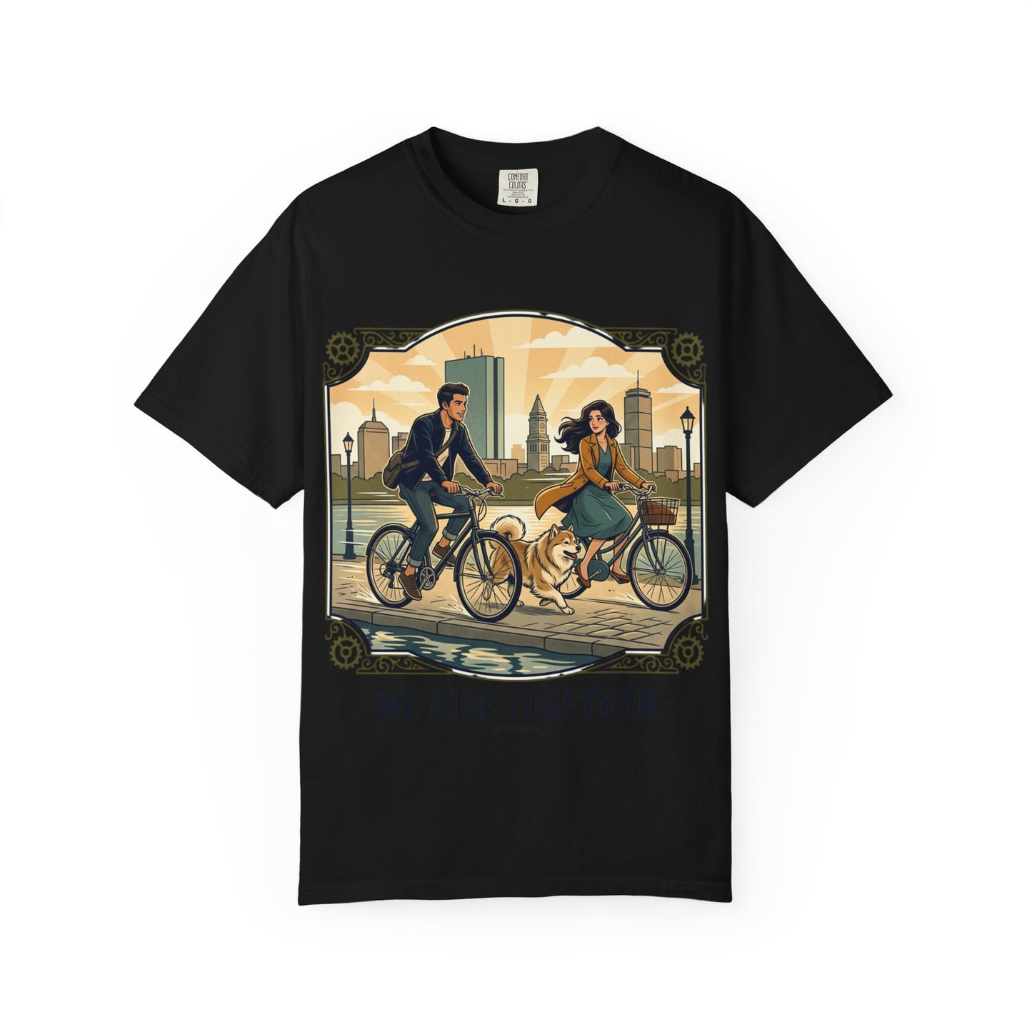 We Ride Together Bicycle Couple T-Shirt