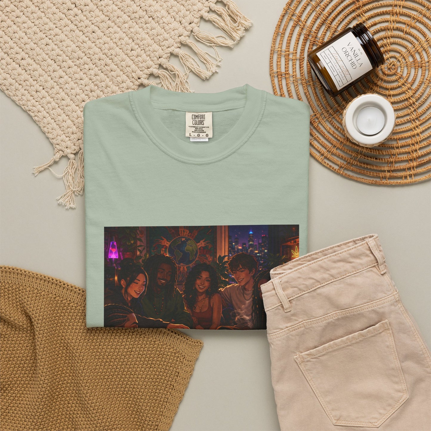 OUR MEMORIES - Vintage Night Party Scene T-Shirt