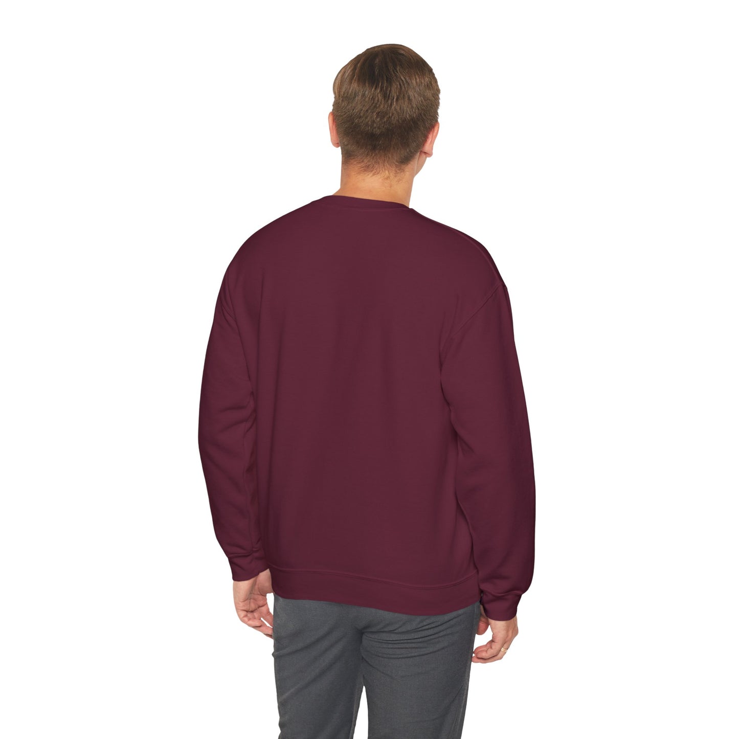 Crewneck Sweatshirt — Franconia Notch Winter Couple Scenic Graphic