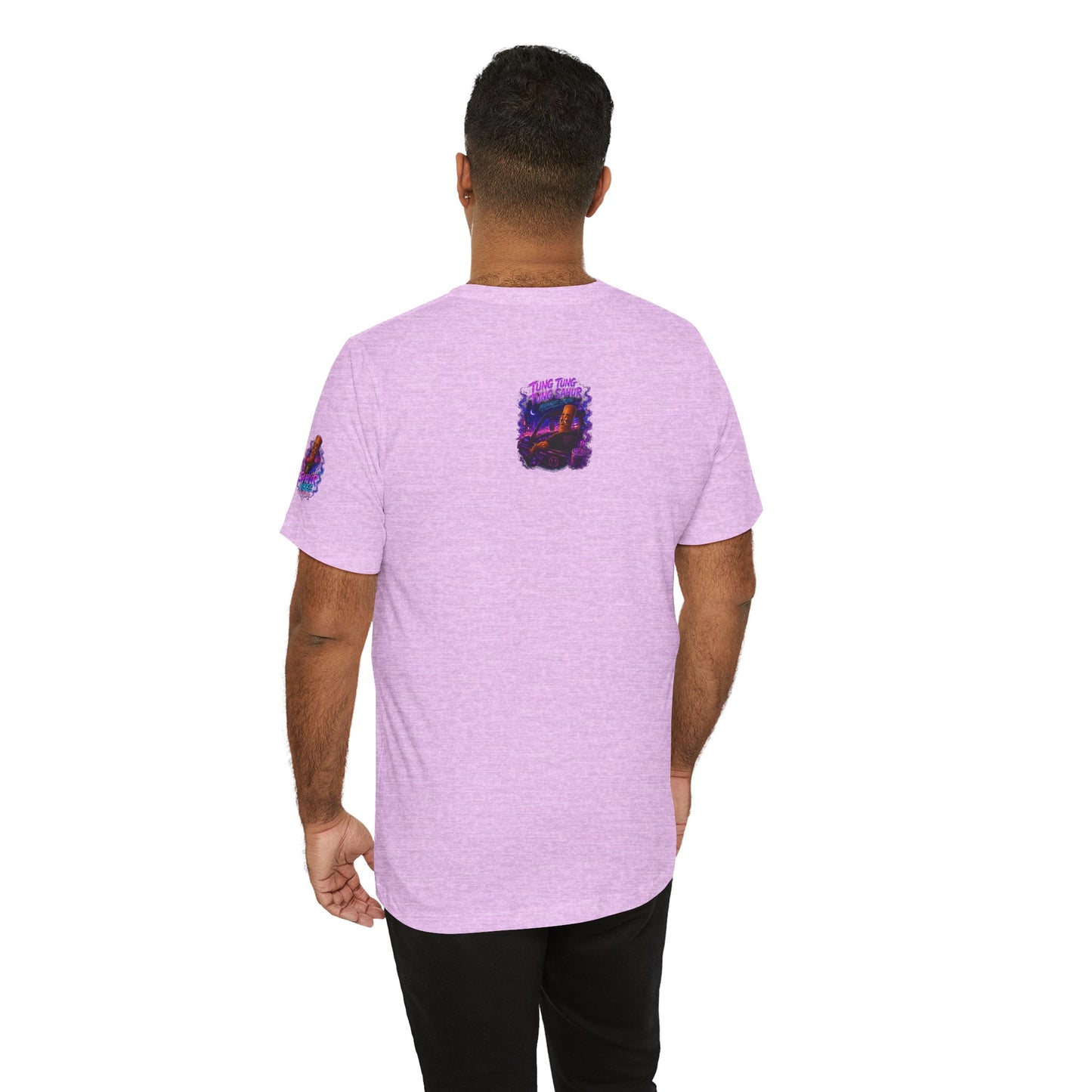 Tung Tung Tung Sahur Who Ride Like Us T-Shirt — Night Cruise Vaporwave Graphic Tee