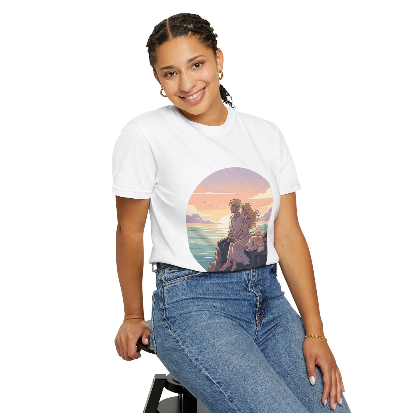 Ocean Sunset Graphic T-Shirt — "The Ocean Already Knows"