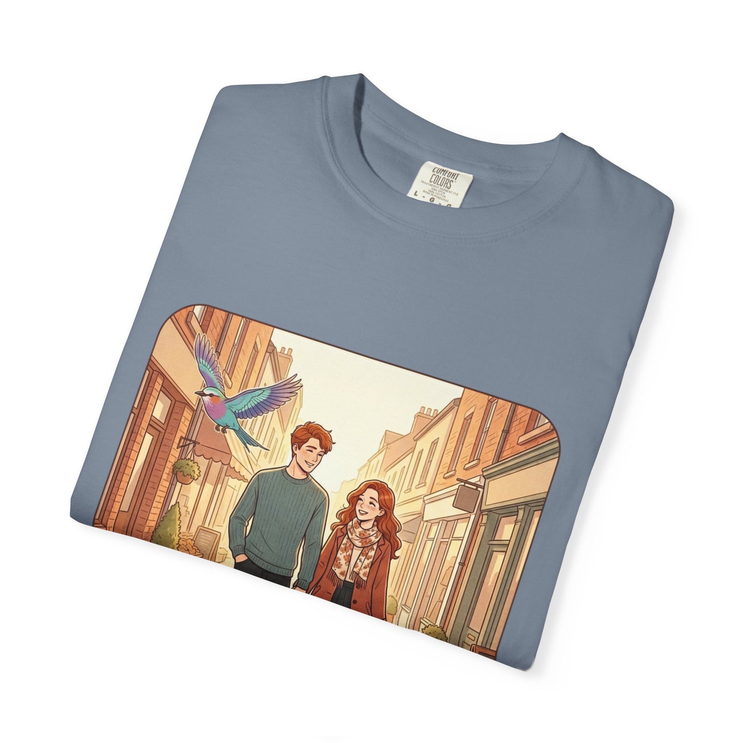 Romantic Stroll T-Shirt — “It’s the little moments” Couple Illustration Tee