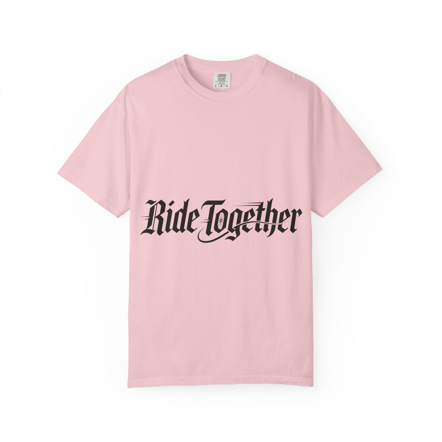 Ride Together T-Shirt — Gothic Script Motorcycle Tee