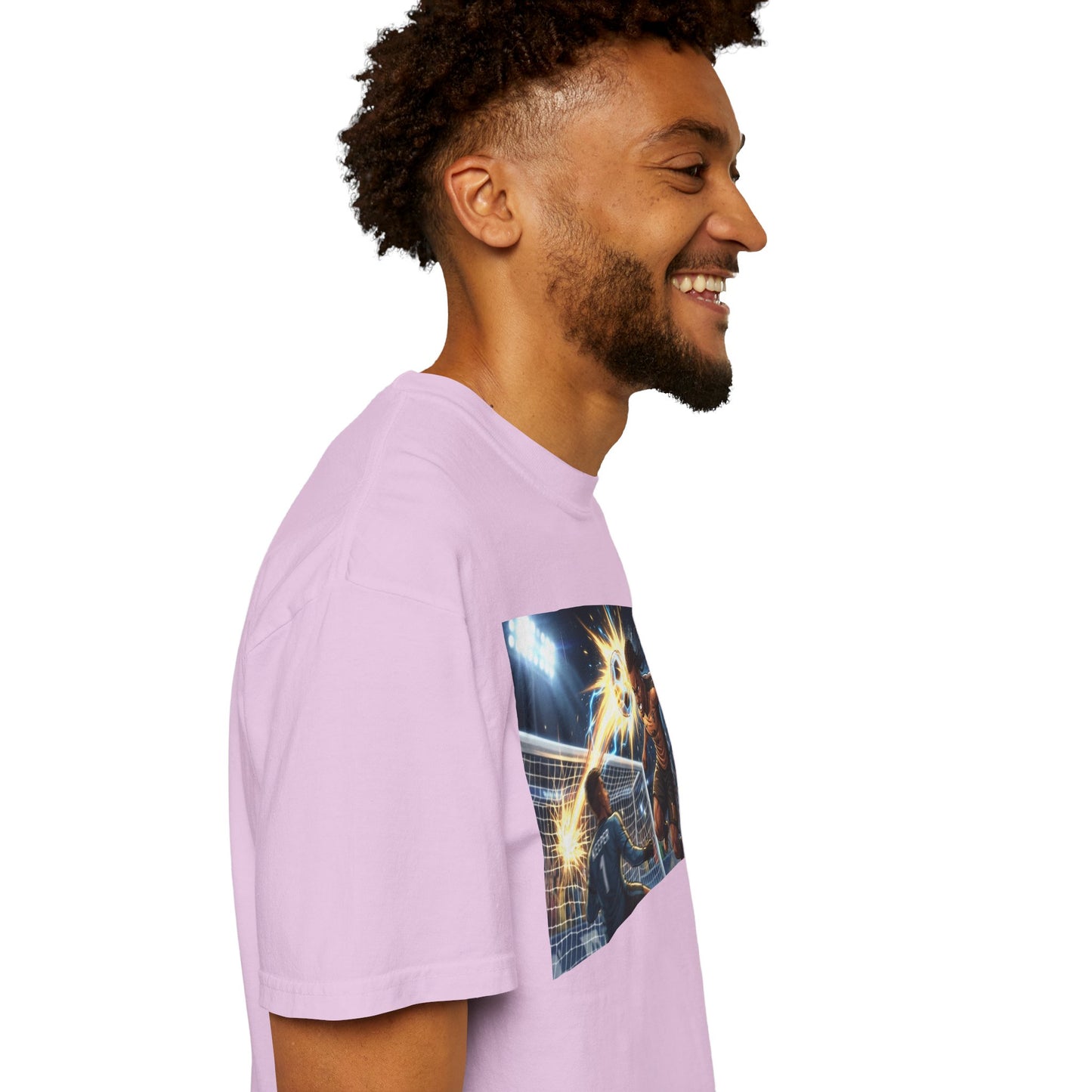 Soccer Goal Explosion T-Shirt — Action-Packed Football Graphic Tee