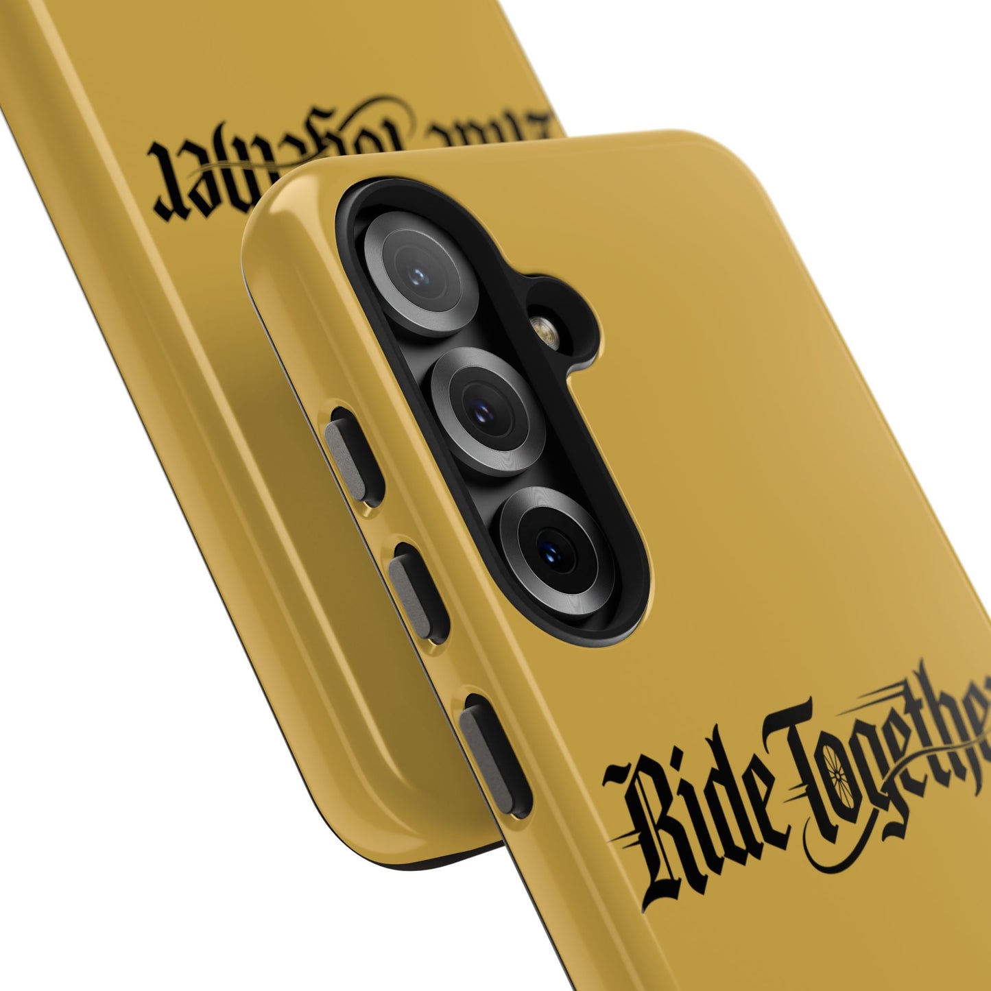 Ride Together Tough Phone Case — Durable Retro Script Protective Cover