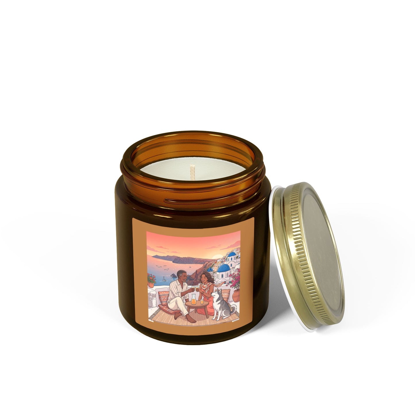Coconut Apricot Scented Candle — Mediterranean Sunset 4oz/9oz