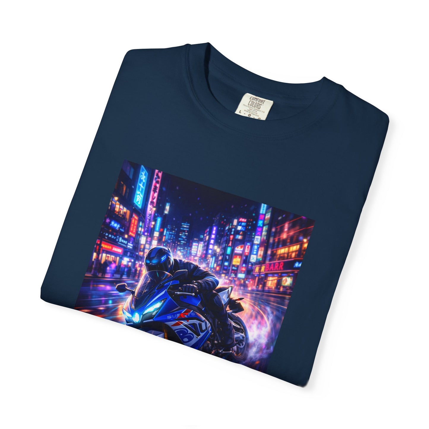 Suzuki GSX-R1000-NEON NIGHT RUN -  T-Shirt — Neon Night Rider Graphic Tee