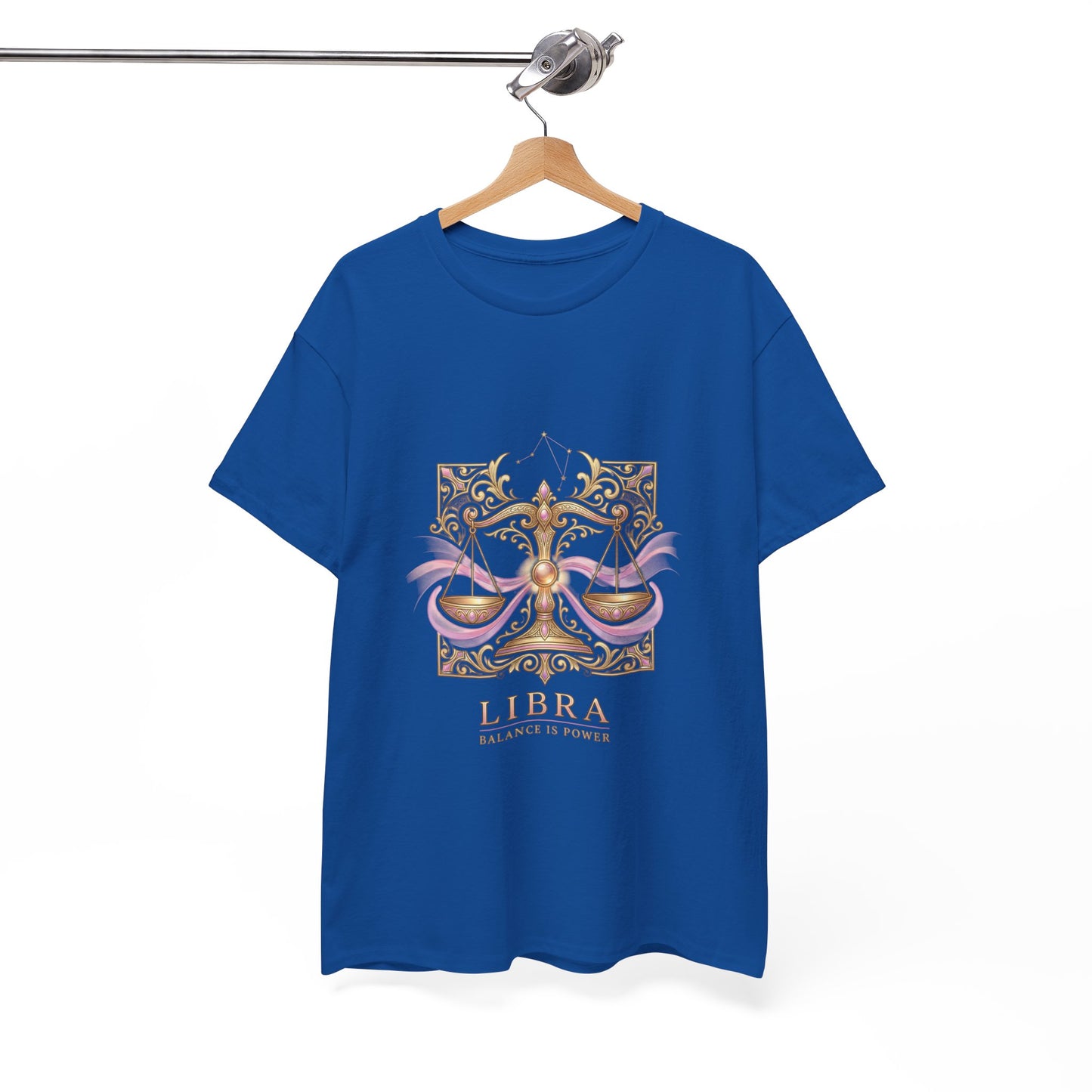 Libra Scales T‑Shirt — Zodiac Balance Is Power Tee