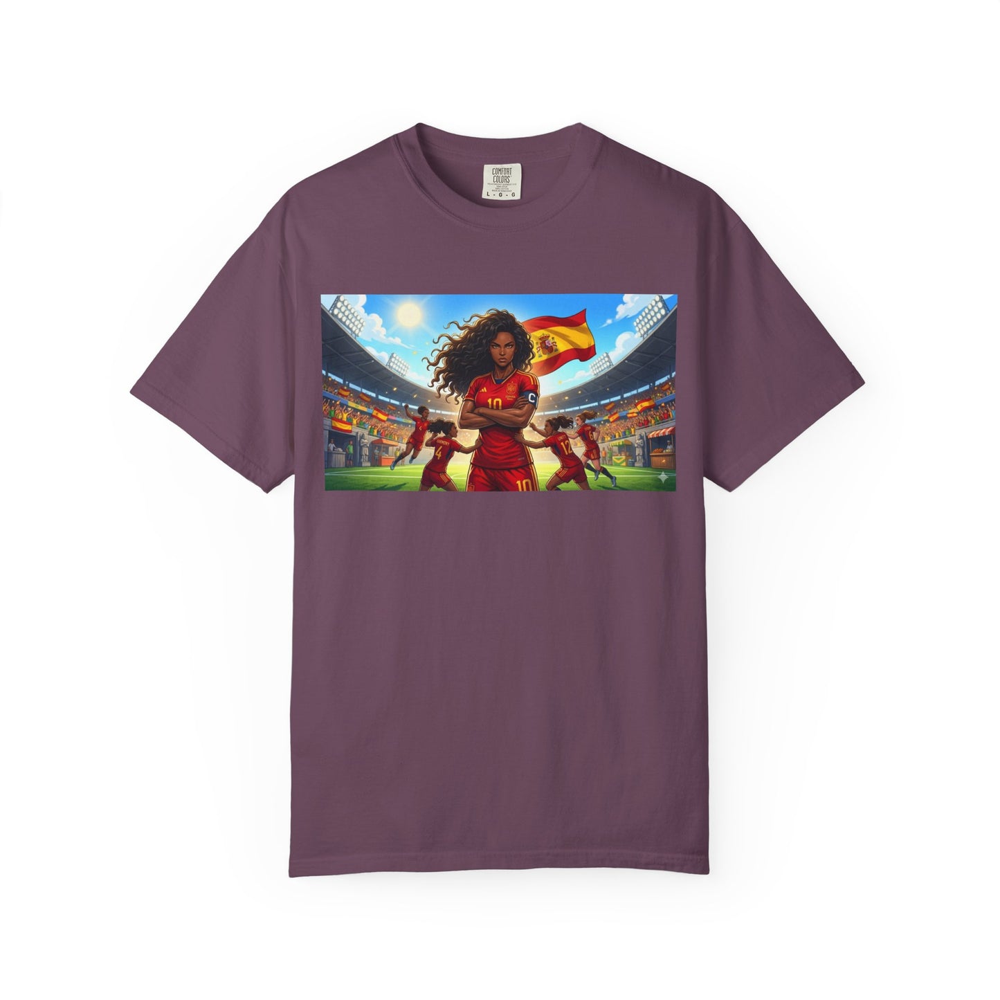 Spain – Female Soccer Champion - Stadium Graphic T-Shirt