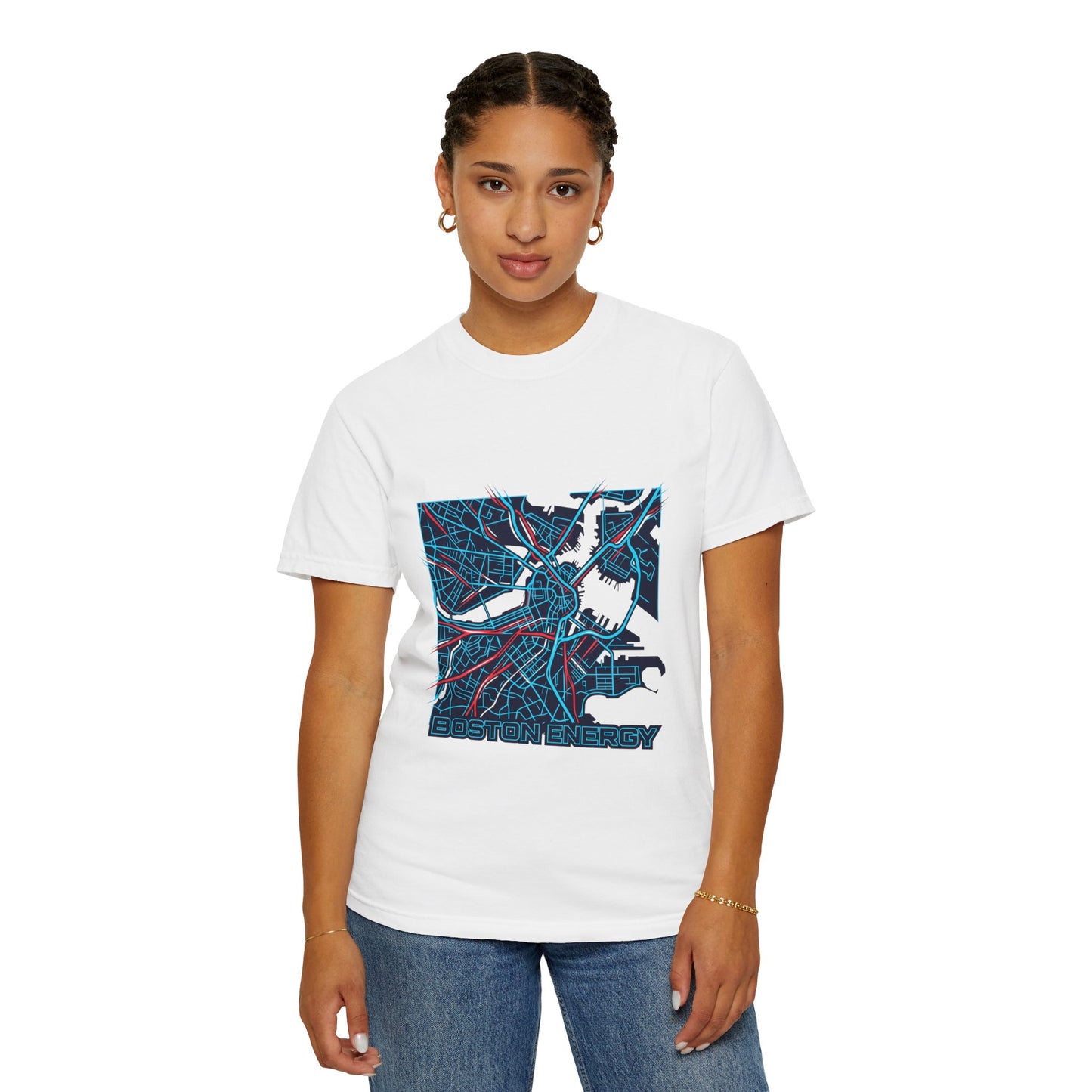 Boston Energy Map T-Shirt — City Map Graphic Tee