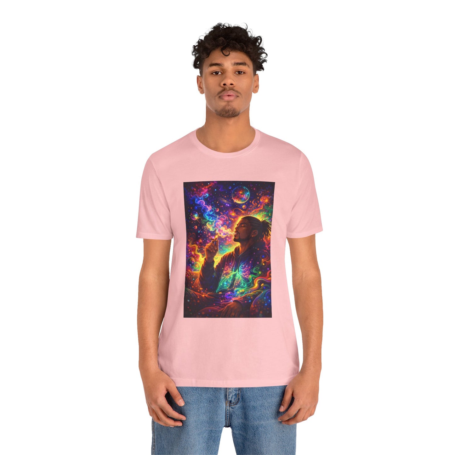 Psychedelic Session T-Shirt — Cosmic Portrait Graphic Tee