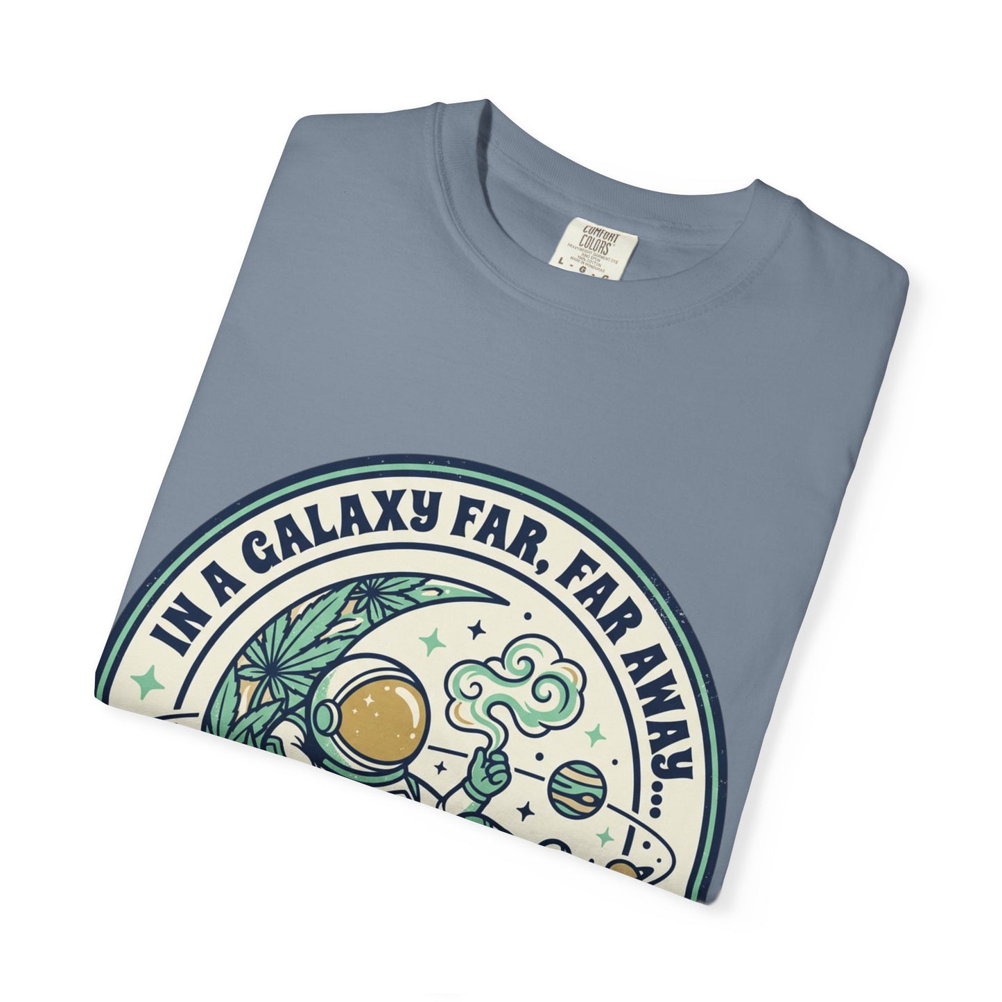 T-Shirt — "In a Galaxy Far, Far Away" Retro Space Nap Graphic Tee