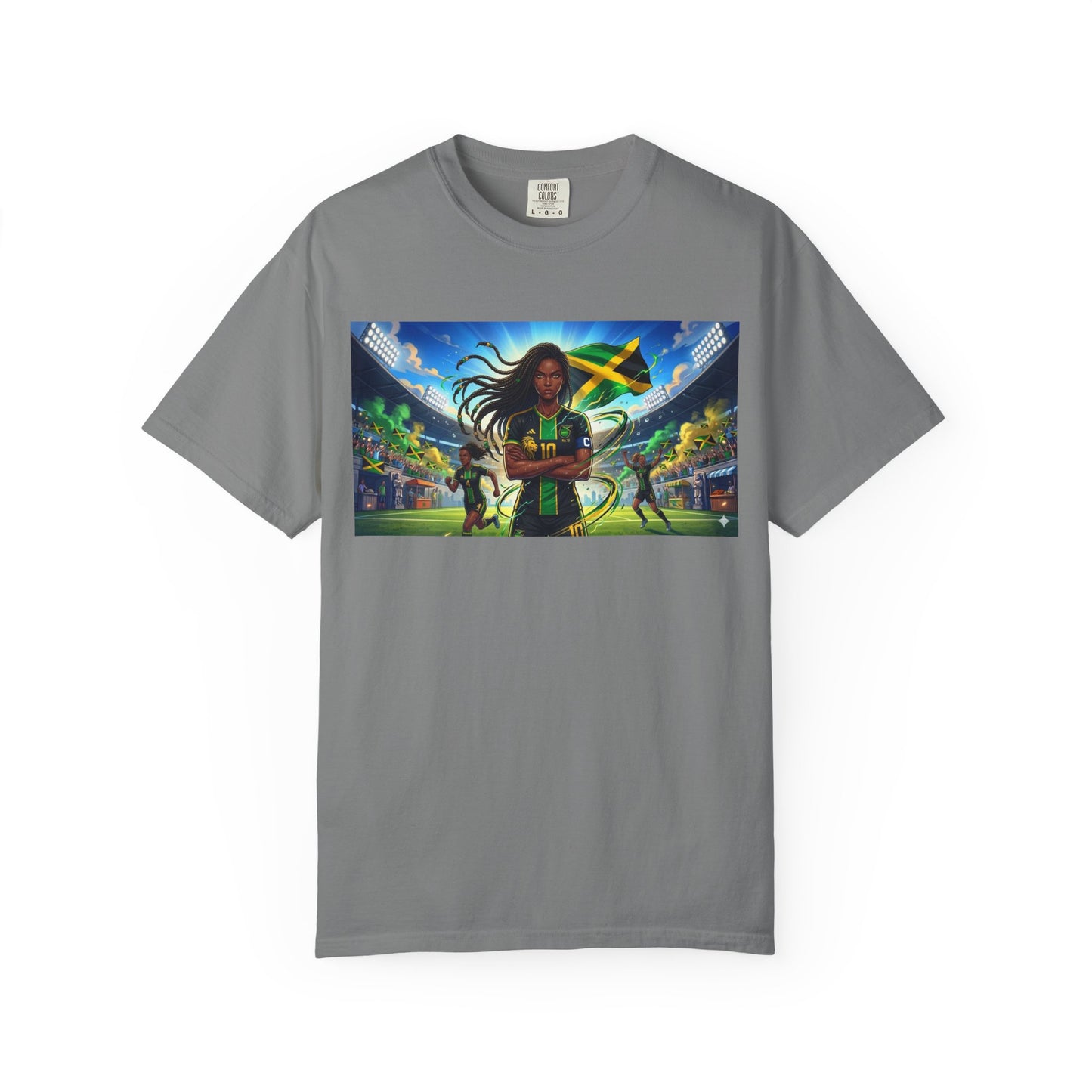 Jamaican Soccer Captain T-Shirt — Rasta Player Stadium Graphic Tee