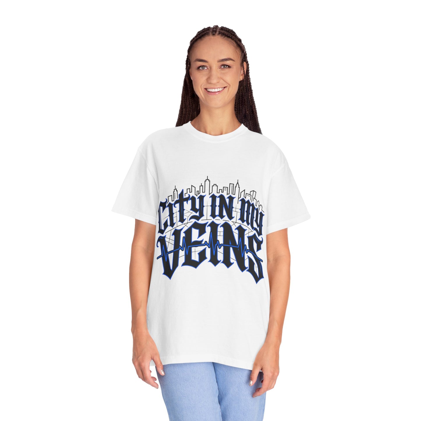 City in My Veins T-Shirt — Urban Skyline Graphic Tee