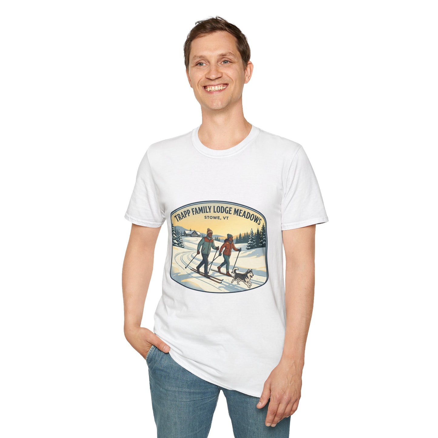 Trapp Family Lodge Meadows Skiing T-Shirt