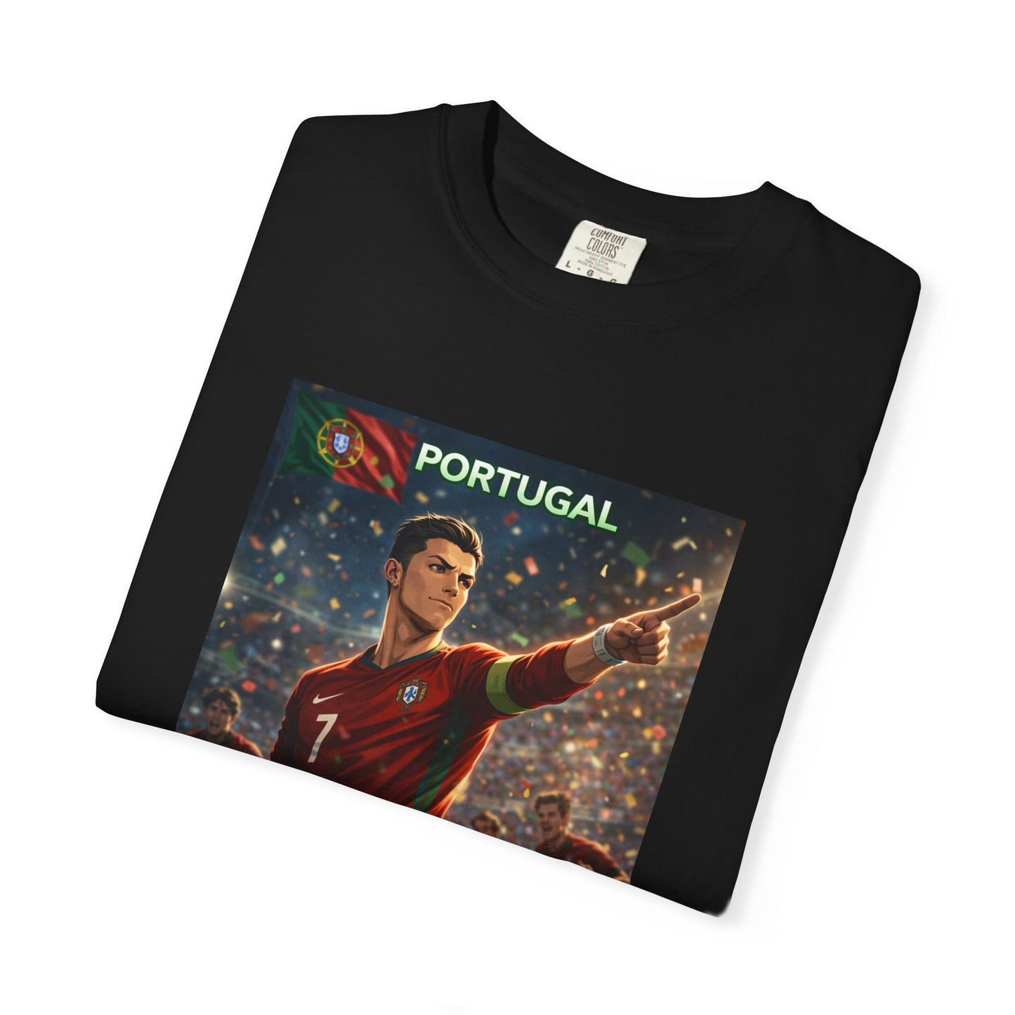 Portugal Soccer Poster T-Shirt — Cristiano Ronaldo Tribute Tee