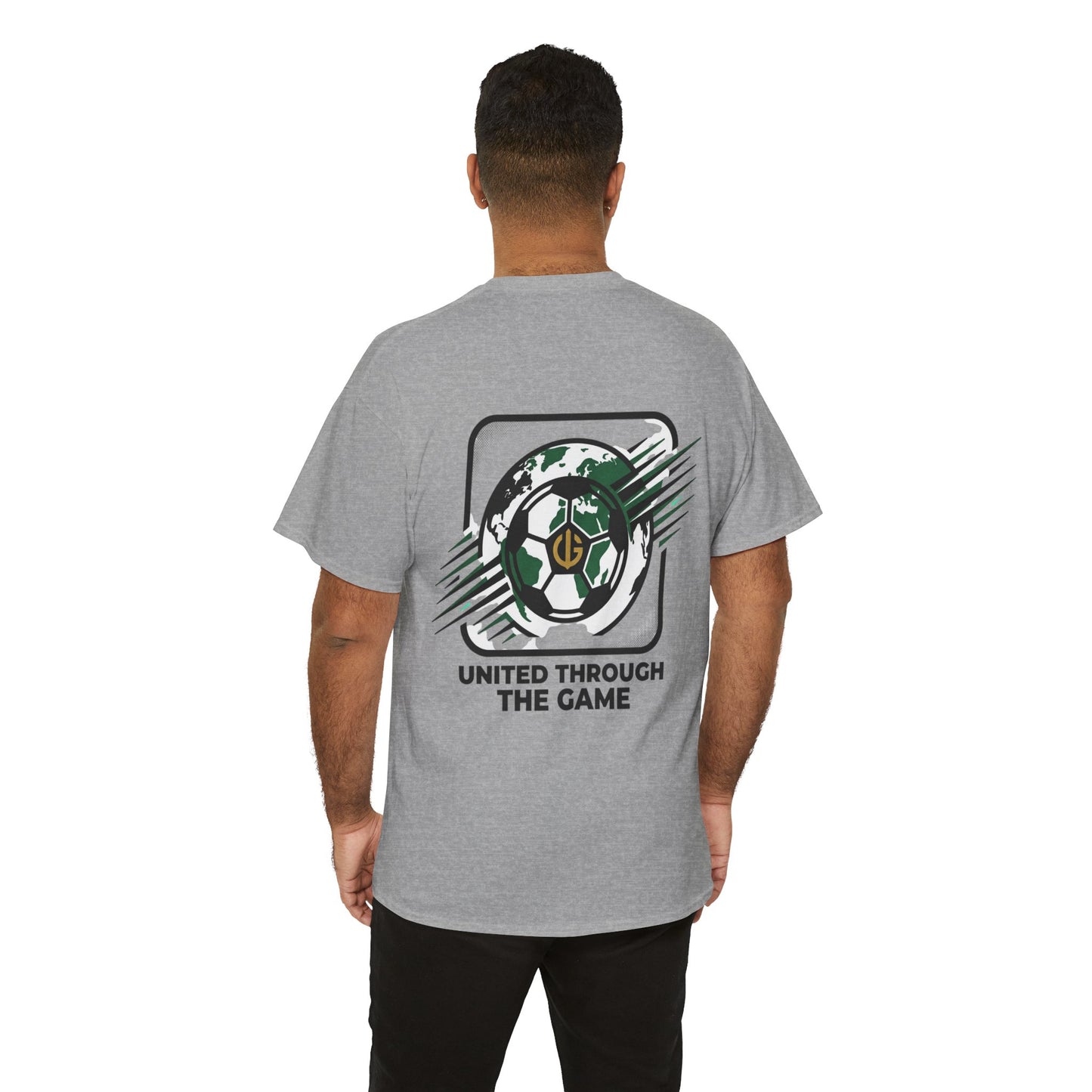 Soccer T-Shirt — "United Through the Game" Graphic Tee