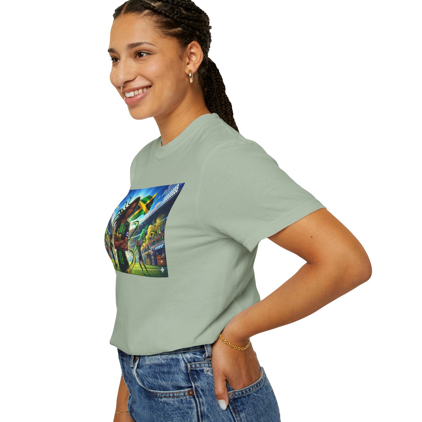 Jamaican Soccer Captain T-Shirt — Rasta Player Stadium Graphic Tee