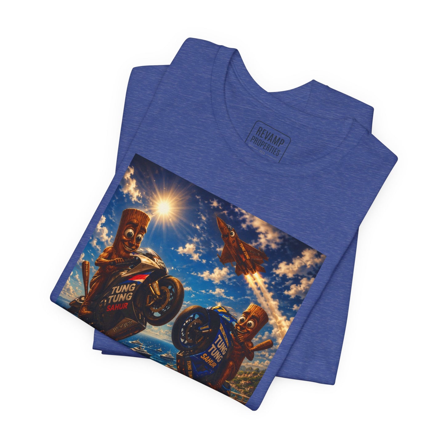 Motorcycle Stunt Tee — Sahara Riders Graphic T-Shirt