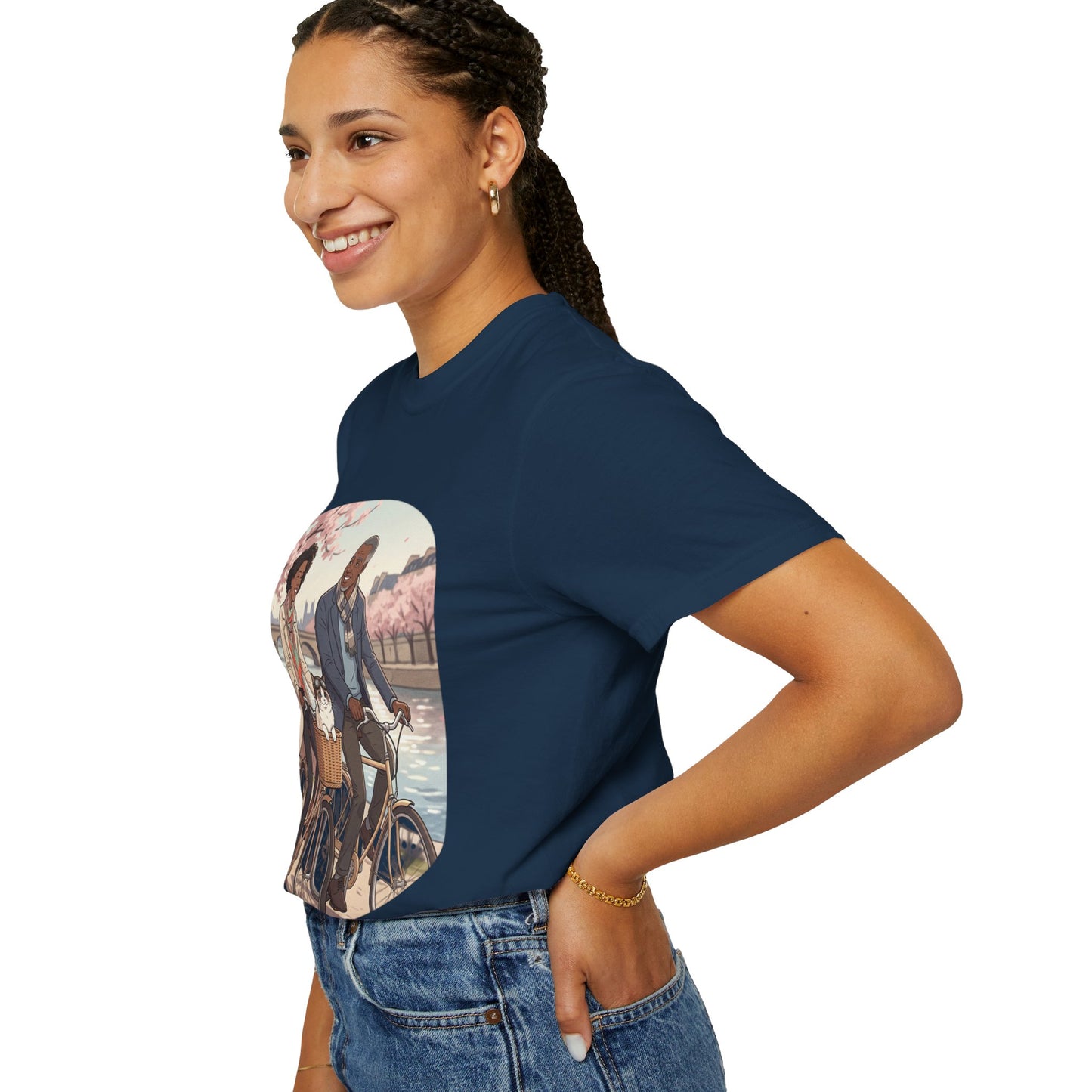 Couples Cherry Blossom Bike Ride T-Shirt
