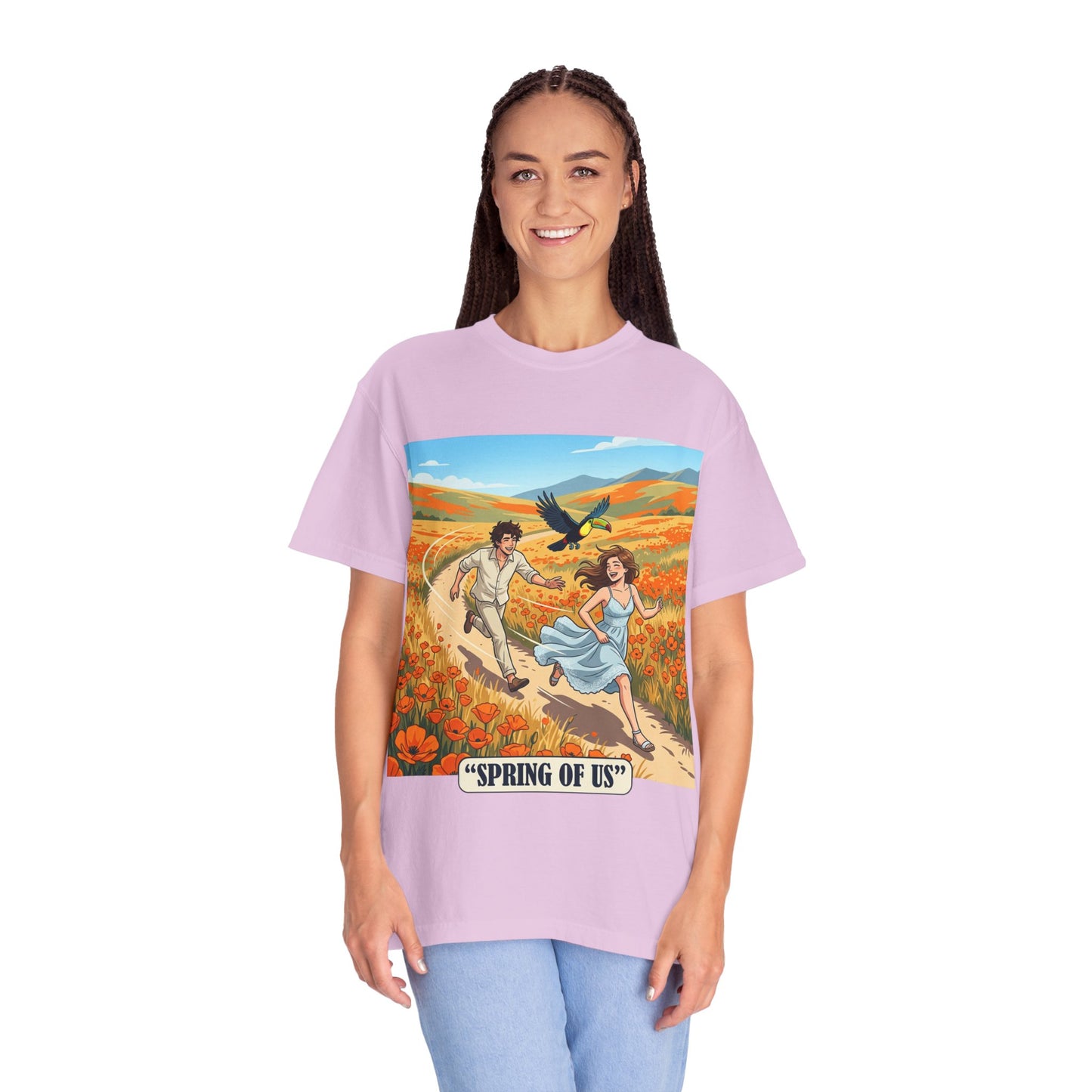 Spring of Us T-Shirt — Romantic Field Illustration Tee