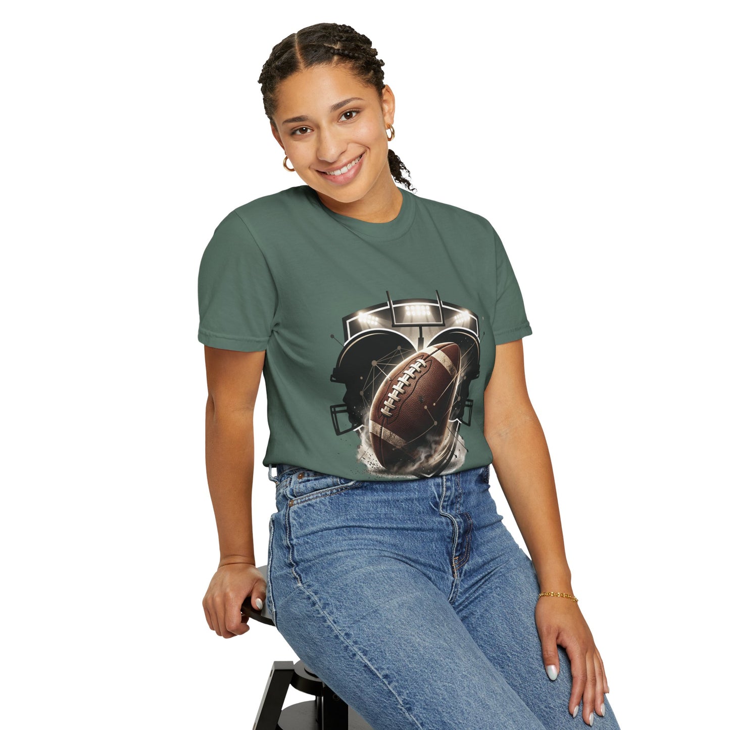 Football T-Shirt — "United Through the Game" Team Spirit Tee