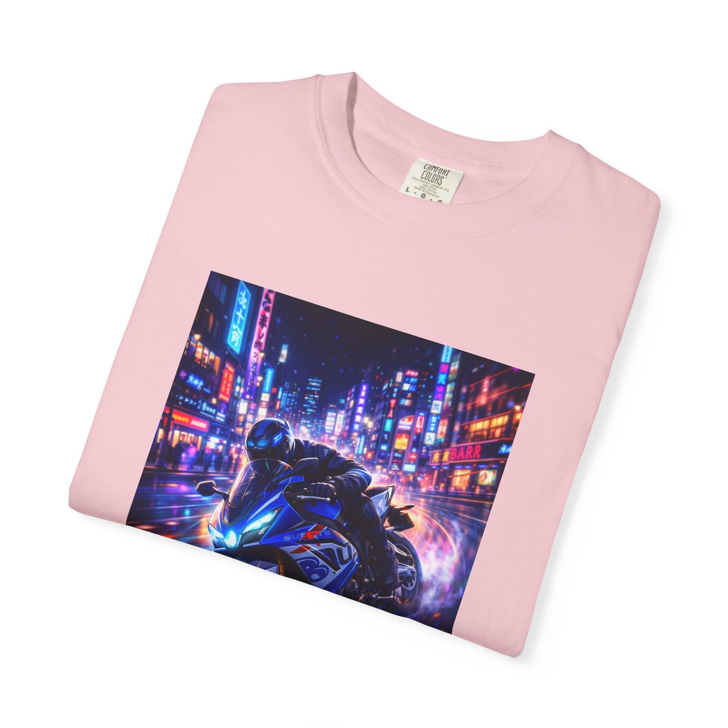 Suzuki GSX-R1000-NEON NIGHT RUN -  T-Shirt — Neon Night Rider Graphic Tee