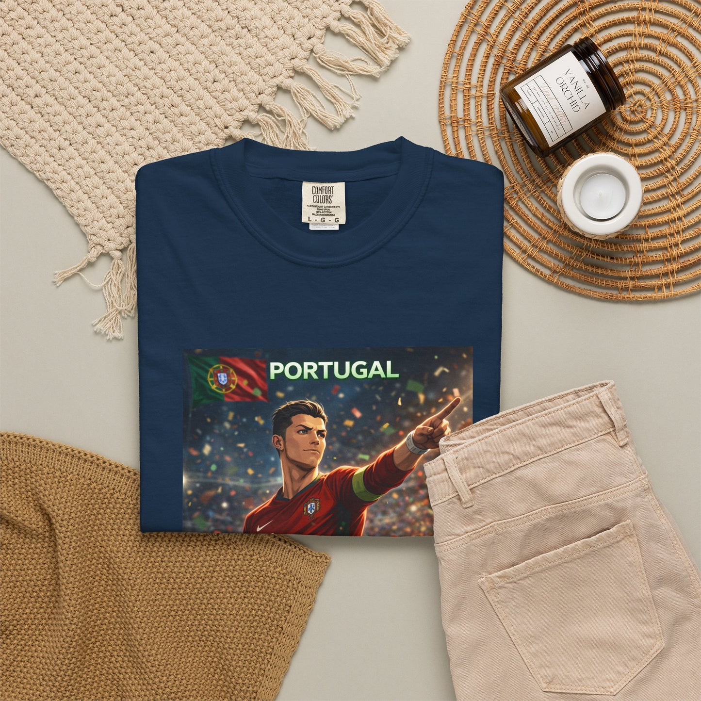 Portugal Soccer Poster T-Shirt — Cristiano Ronaldo Tribute Tee