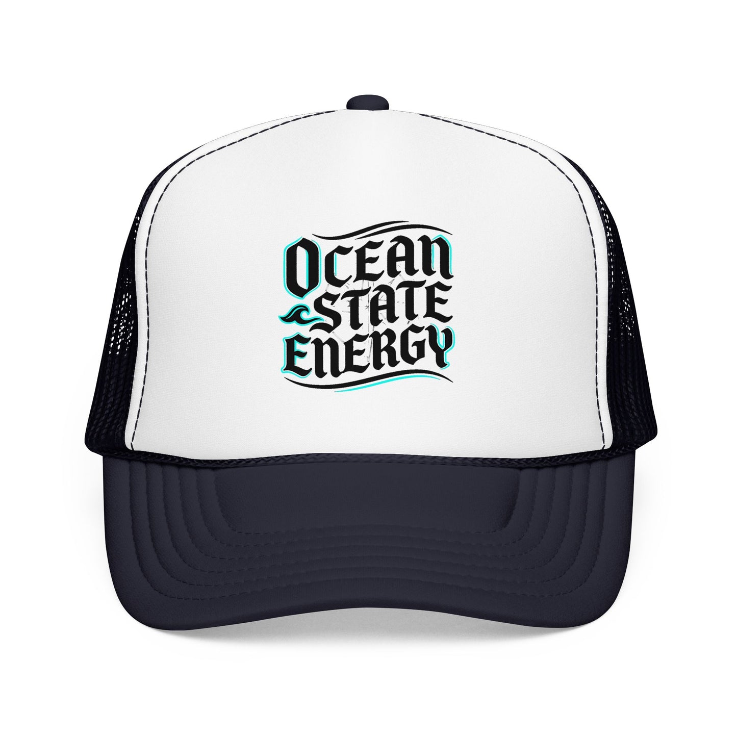 Clean Slate Energy Trucker Hat — Retro Script Foam Mesh Cap