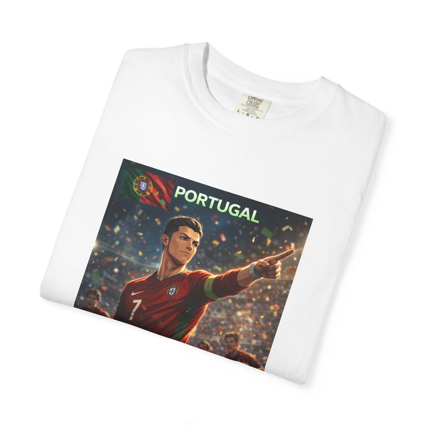 Portugal Soccer Poster T-Shirt — Cristiano Ronaldo Tribute Tee