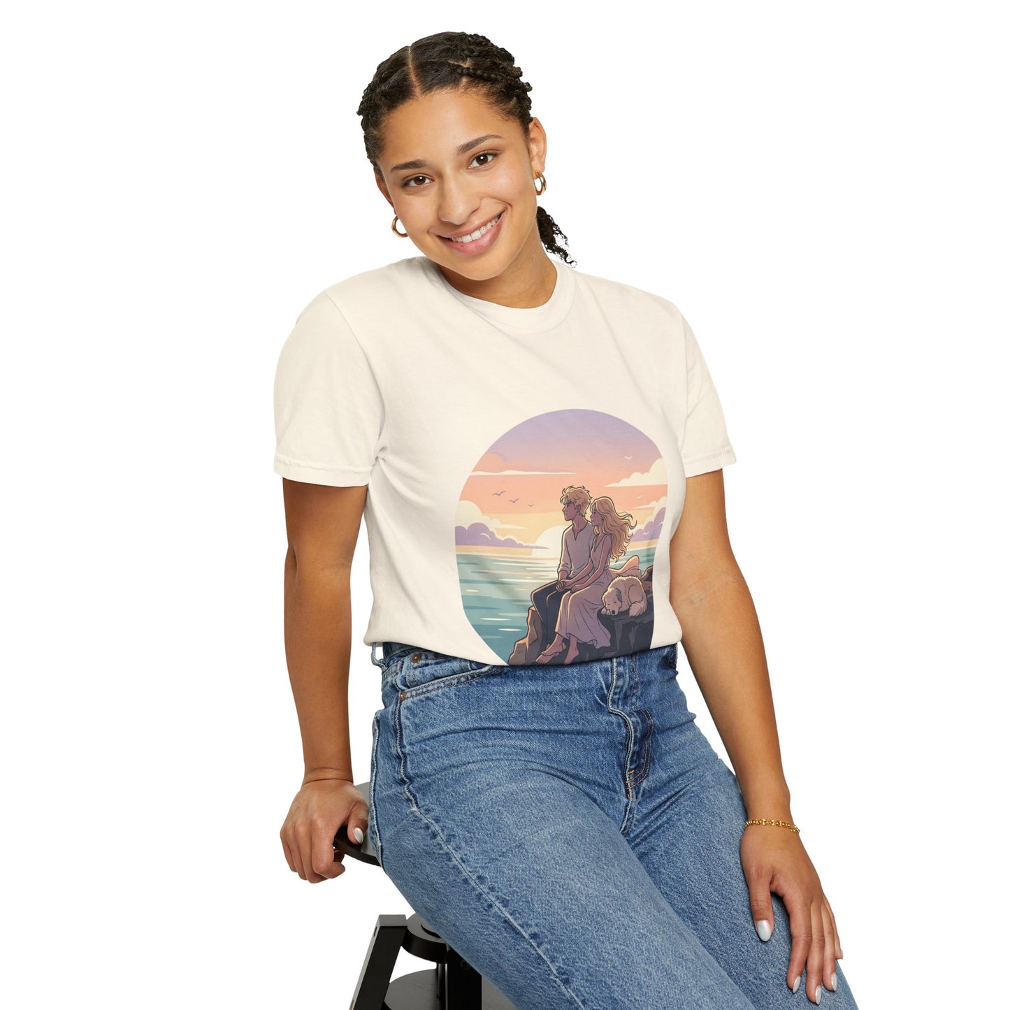 Ocean Sunset Graphic T-Shirt — "The Ocean Already Knows"