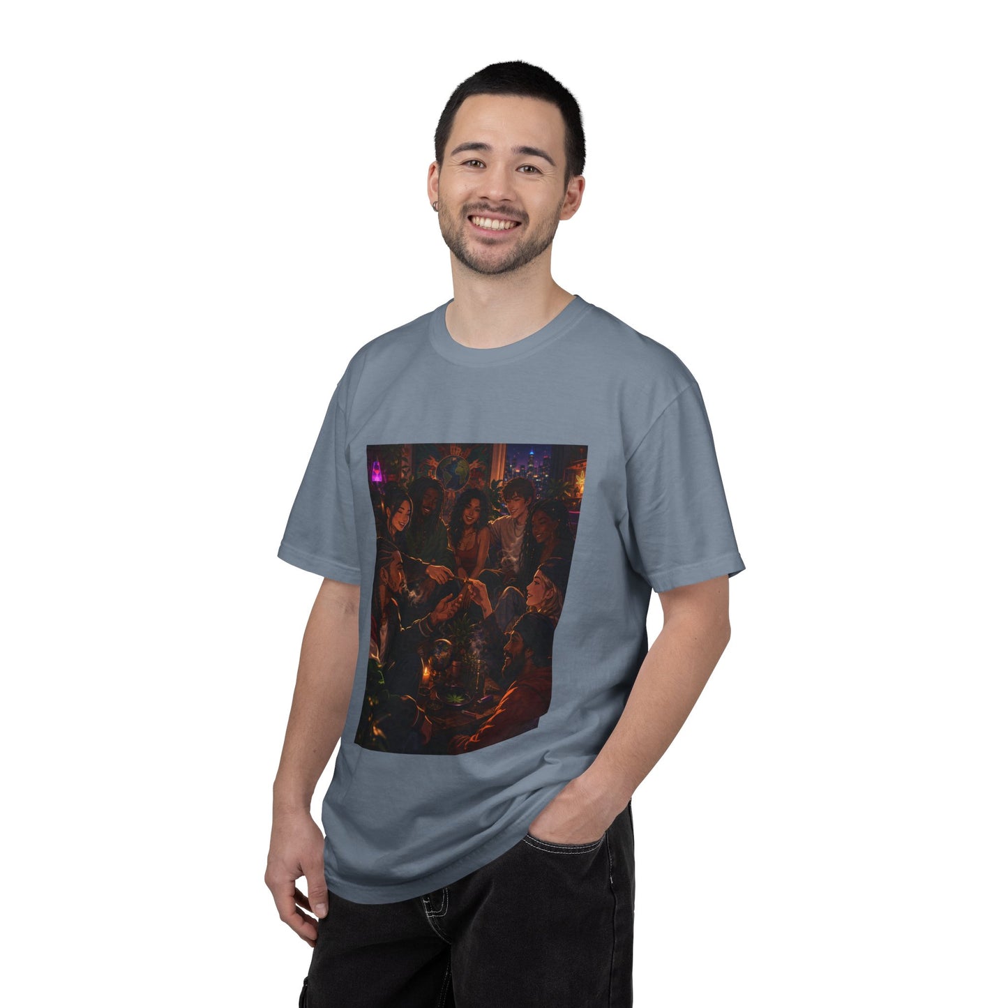 OUR MEMORIES - Vintage Night Party Scene T-Shirt
