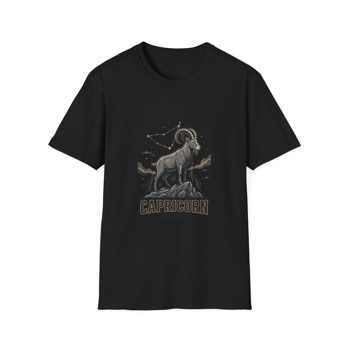 Capricorn 'No Limits' Zodiac T-Shirt — Goat Constellation Astrology Tee