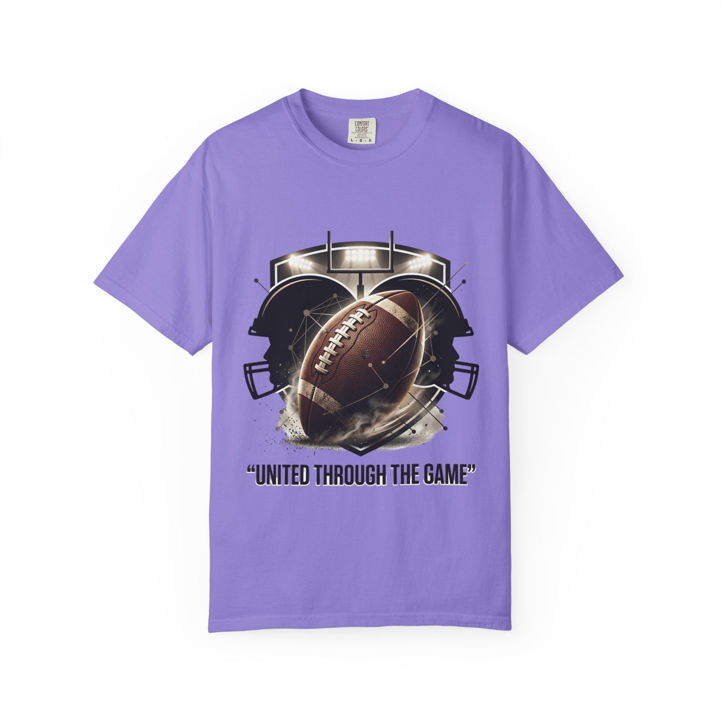 Football T-Shirt — "United Through the Game" Team Spirit Tee