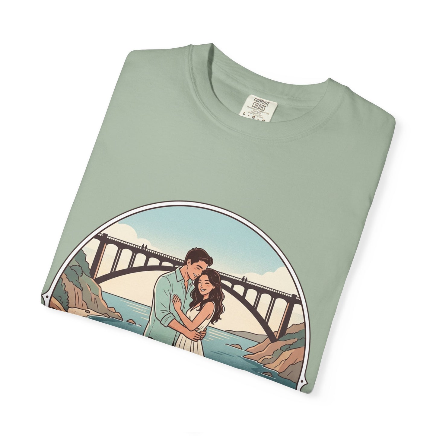 T-Shirt — Romantic Coastal Couples Tee “Some Moments Are Forever” with Dogs